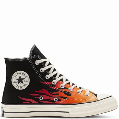 Férfi Converse Chuck 70 Archive Print High-Top Magasszárú Cipő CO8201735 Fekete/Piros